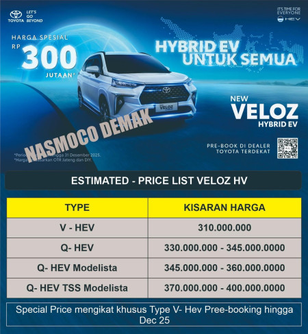 VELOZ HYBRID NEW - Promo Toyota Kudus